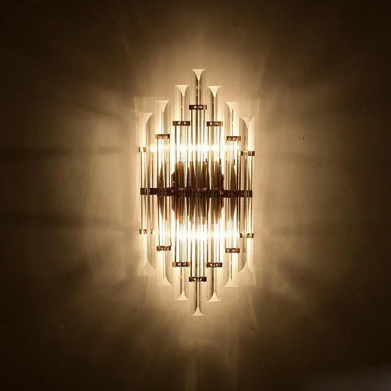 Wall Sconce Art Deco Gold Bedroom Light