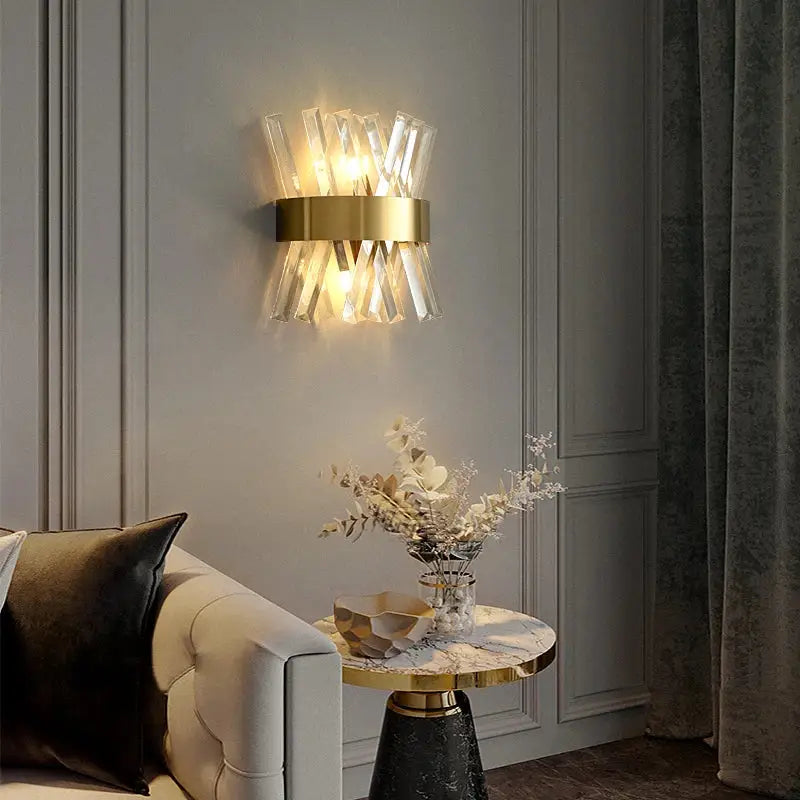 Wall Sconce Art Deco Gold Bedroom Light