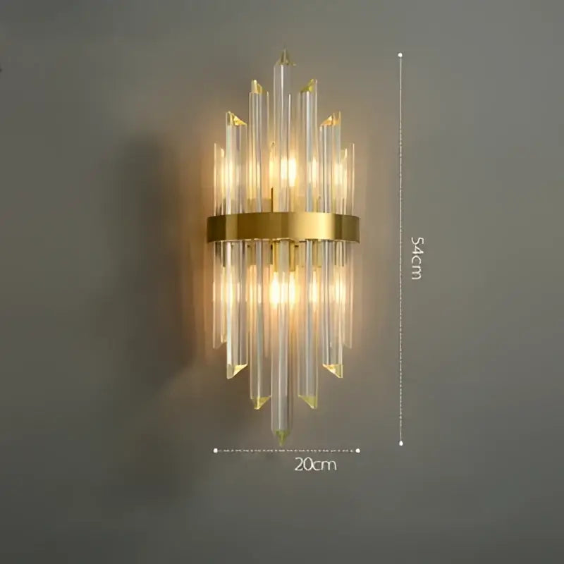 Wall Sconce Art Deco Gold Bedroom Light