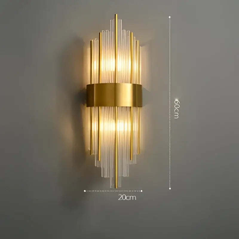 Wall Sconce Art Deco Gold Bedroom Light
