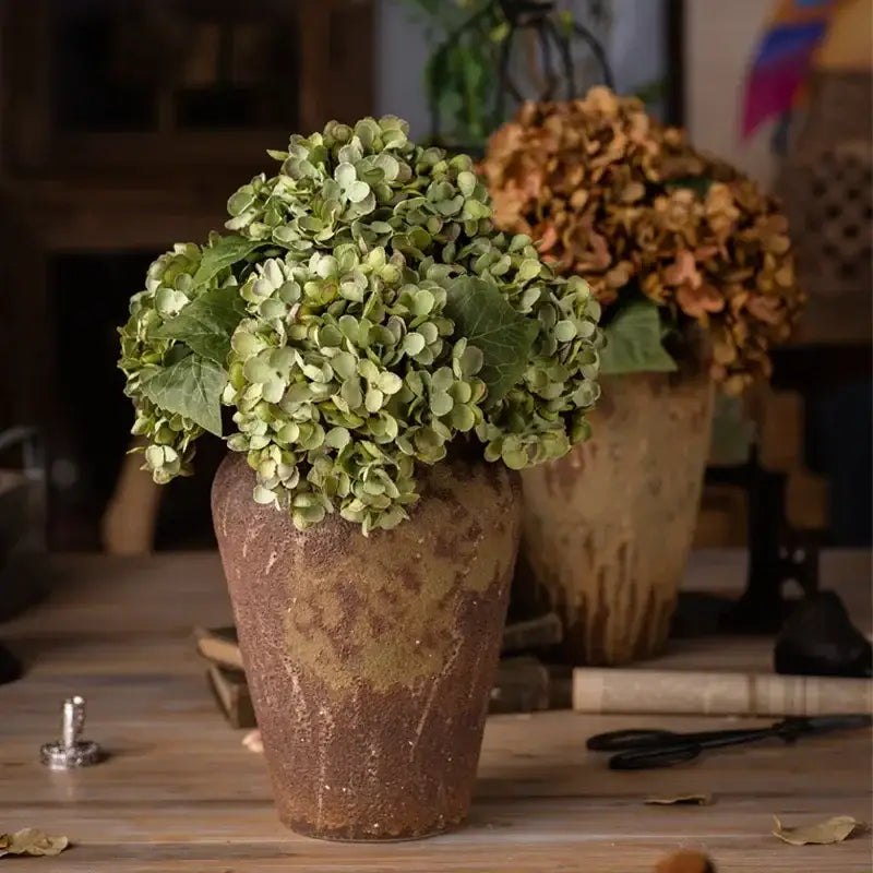 Silk Hydrangea Flower Arrangement