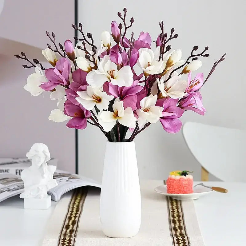 Artificial Orchid Magnolia Bouquet