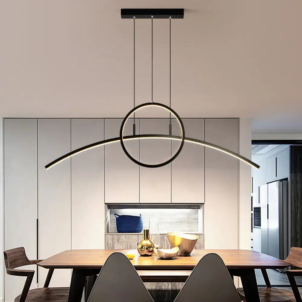 Black Minimalist Ceiling Light