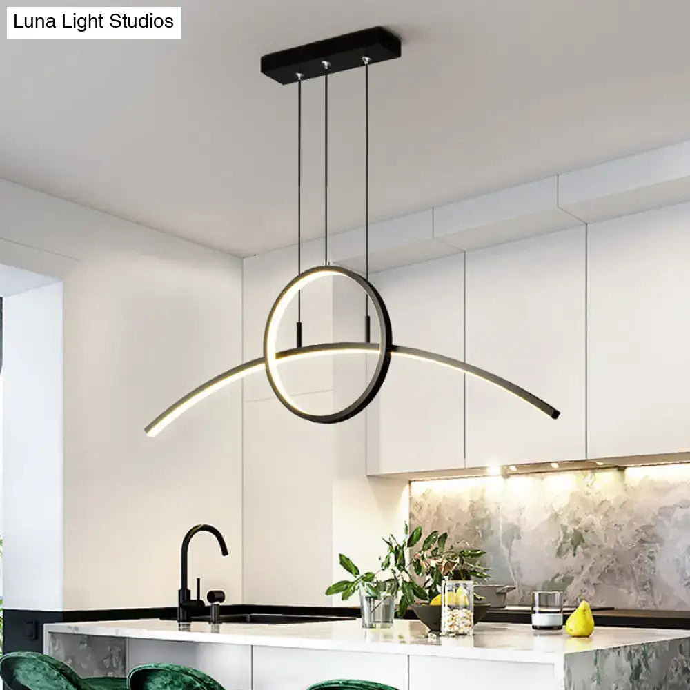 Black Minimalist Ceiling Light