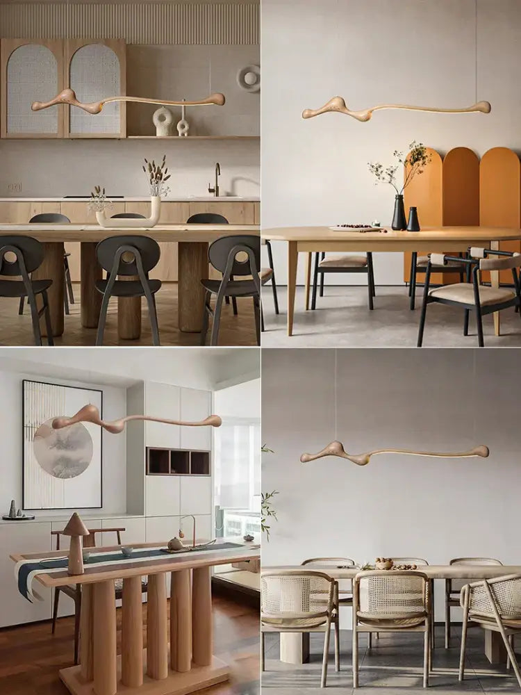 Ash Wood LED Pendant Light