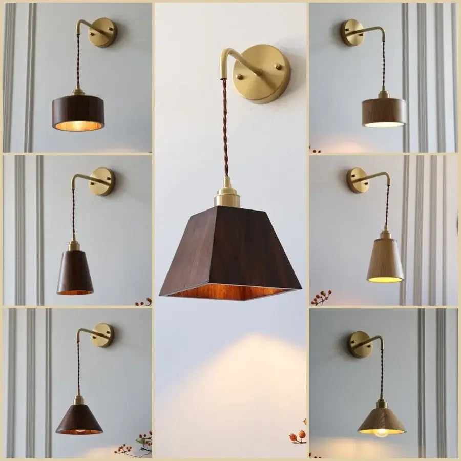 Ash Wood Wall Lamp