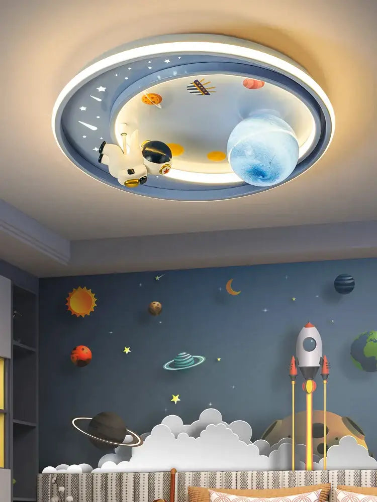 Astronaut Planet Ceiling Light