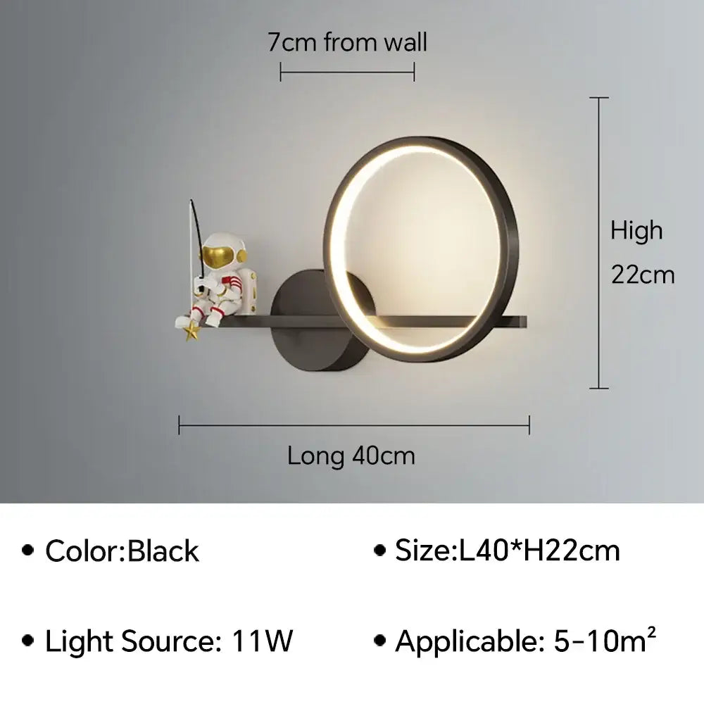 White Gold Wall Lamp