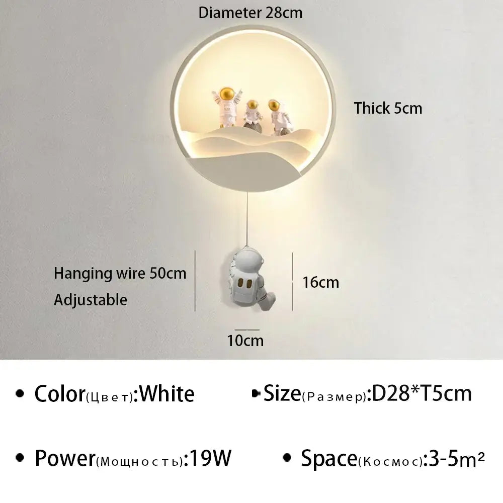 White Gold Wall Lamp