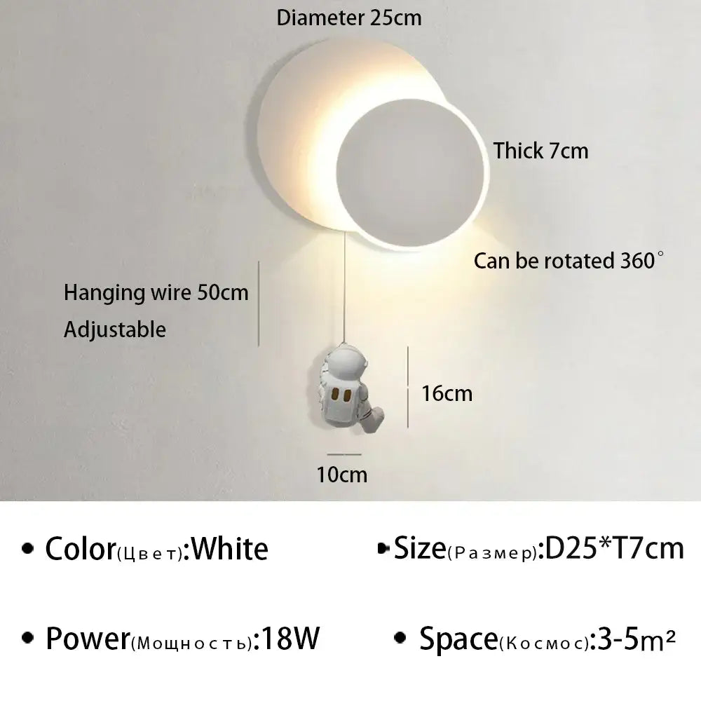 White Gold Wall Lamp
