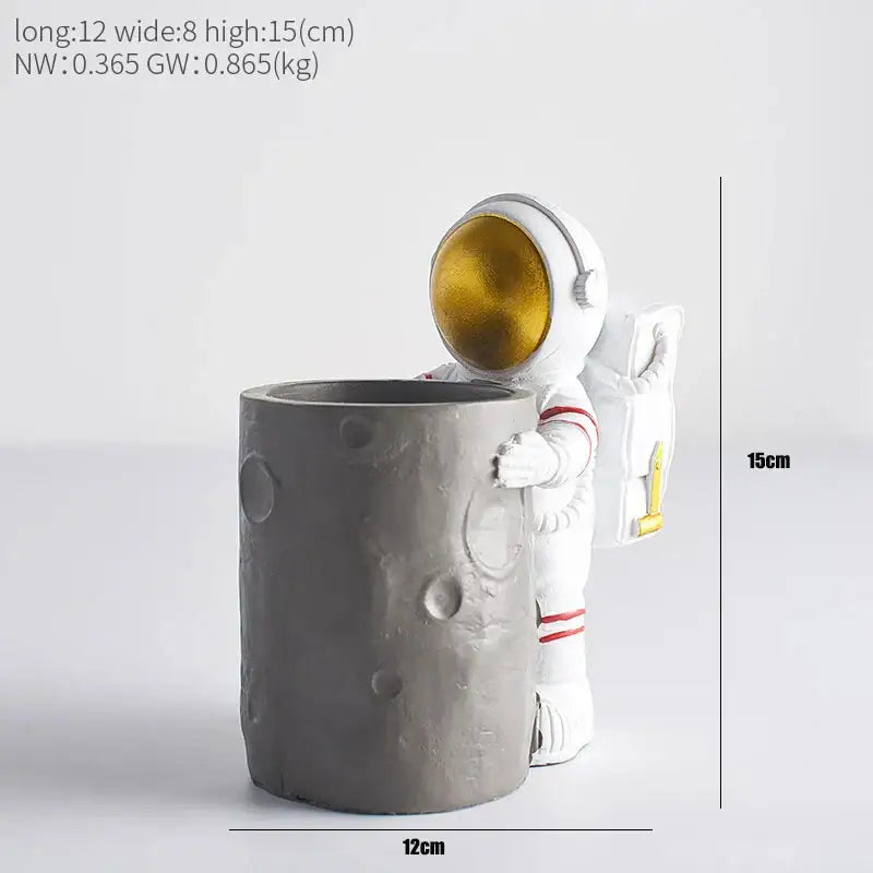 Moon Figurine Pen Holder