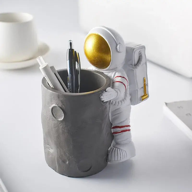 Moon Figurine Pen Holder