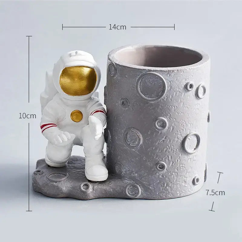 Moon Figurine Pen Holder