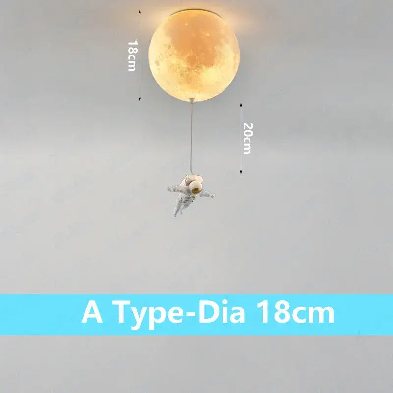 Moon Globe Ceiling Light