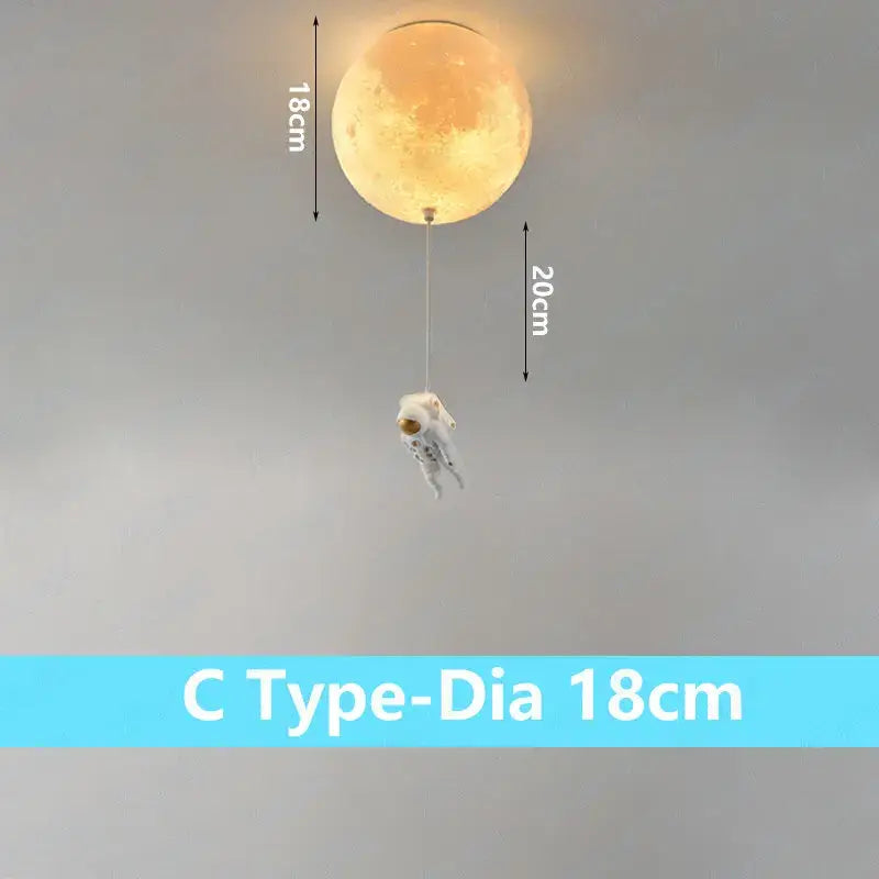 Moon Globe Ceiling Light