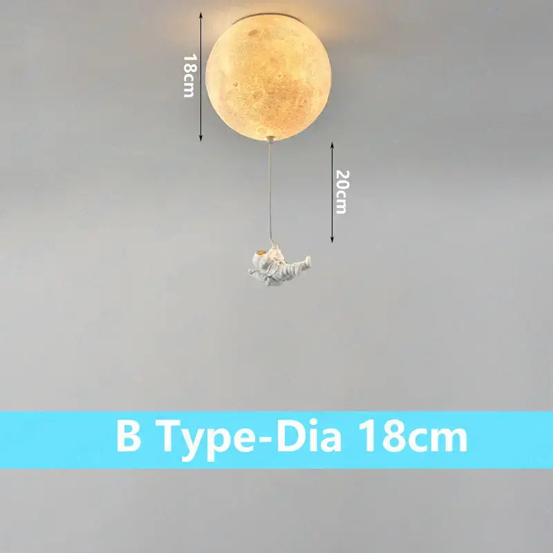 Moon Globe Ceiling Light