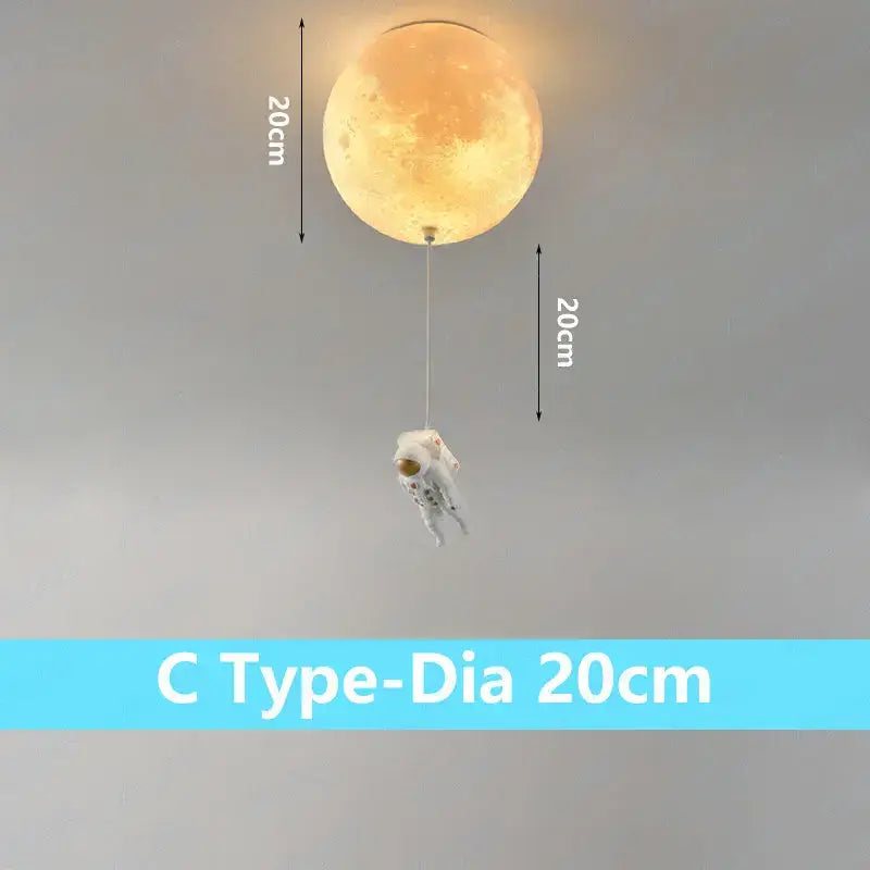 Moon Globe Ceiling Light