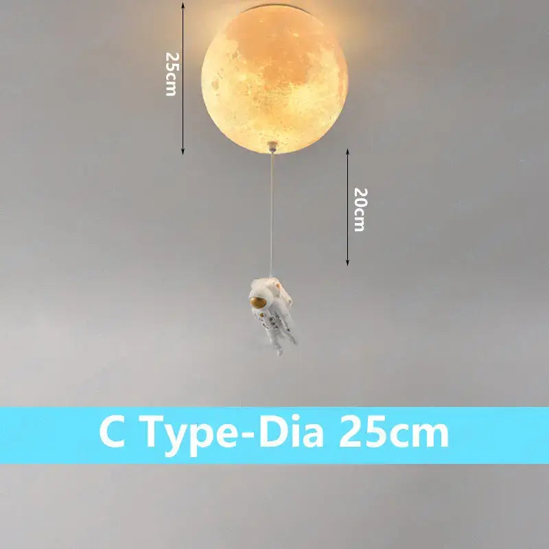 Moon Globe Ceiling Light