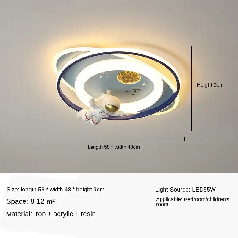 Blue Rocket Ceiling Light