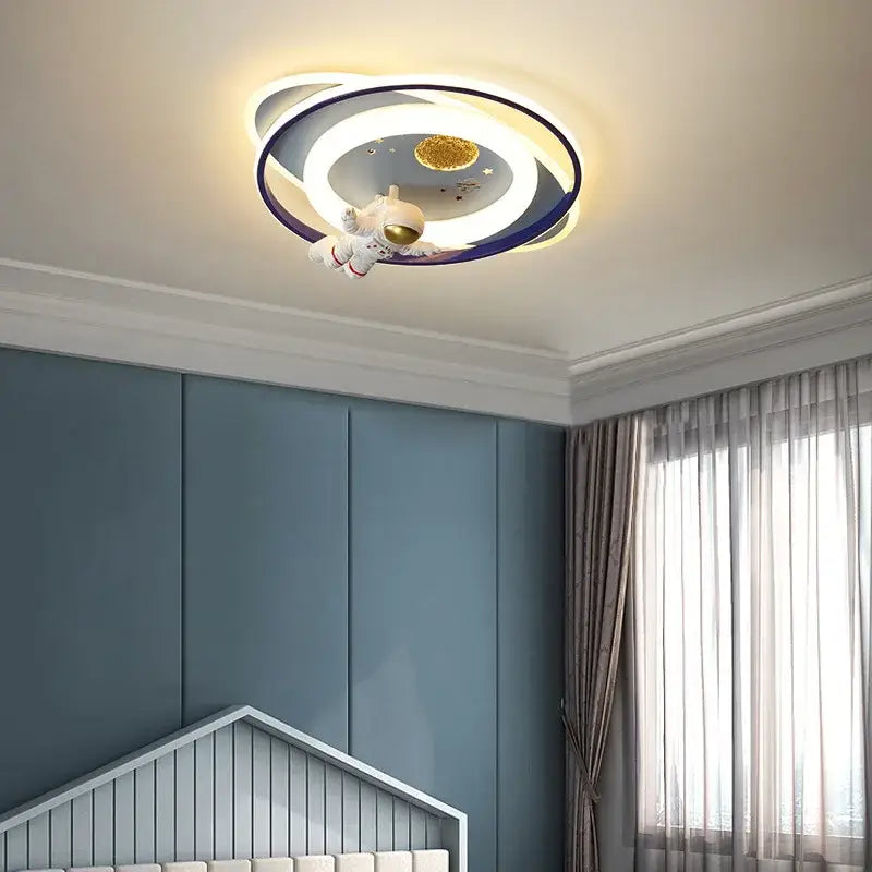 Blue Rocket Ceiling Light