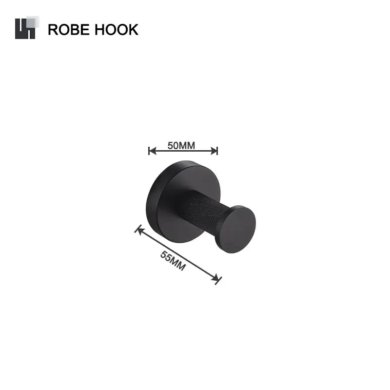 Black Glass Bathroom Set
