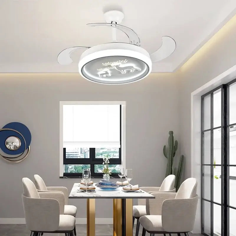 White Deer Ceiling Fan