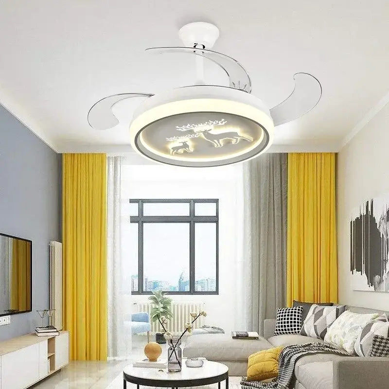 White Deer Ceiling Fan