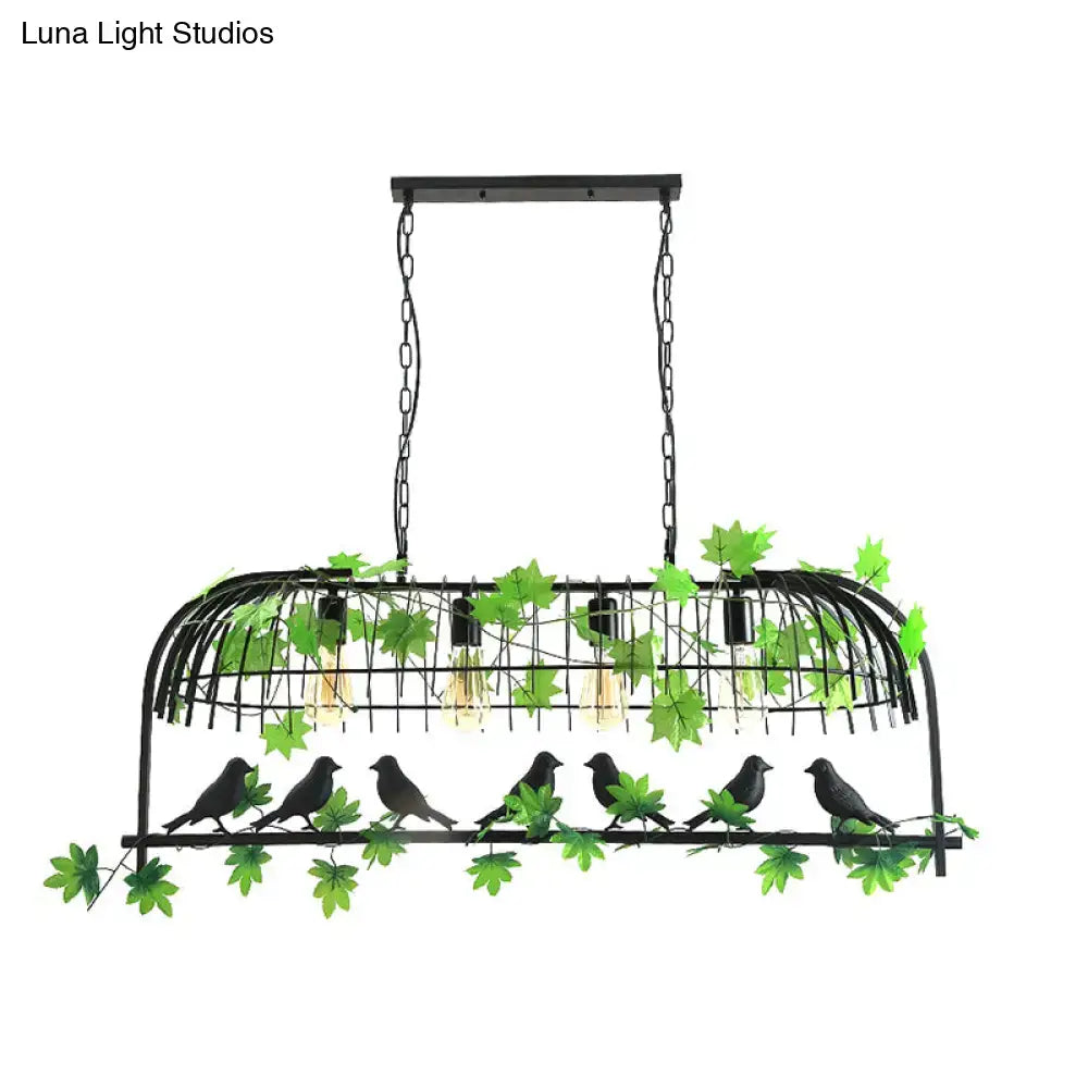 Gold Birdcage Pendant Light