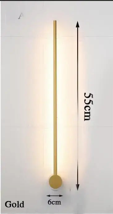 Black Gold Wall Sconce Aluminum 55cm