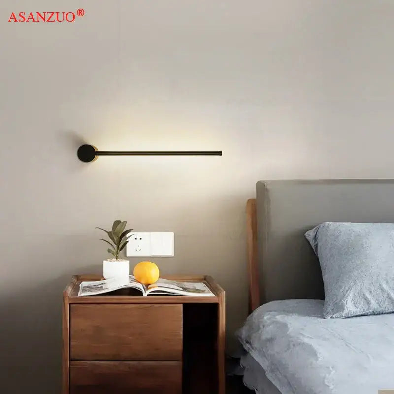 Black Gold Wall Sconce Aluminum 55cm