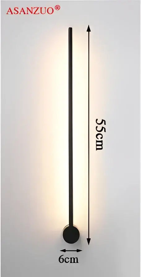 Black Gold Wall Sconce Aluminum 55cm