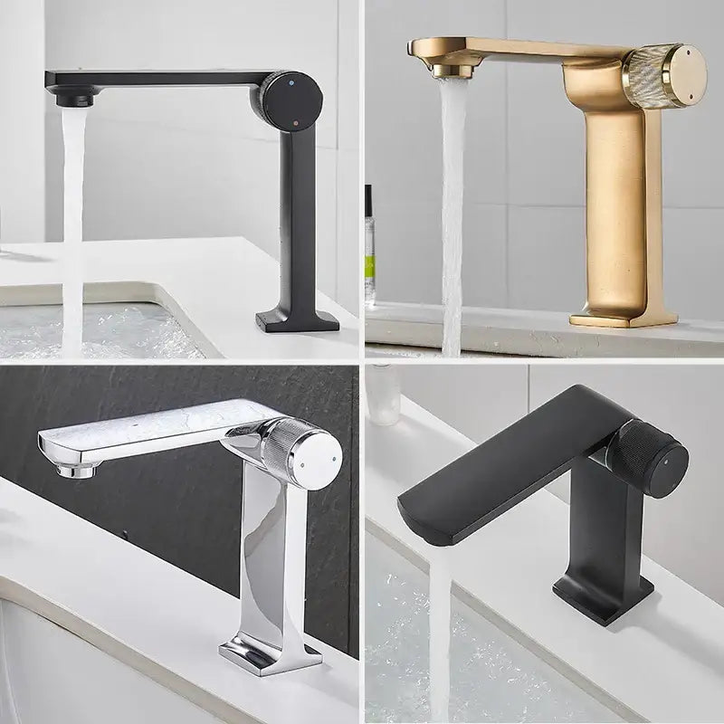 Black Gold Textured Faucet