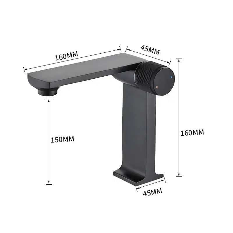 Black Gold Textured Faucet