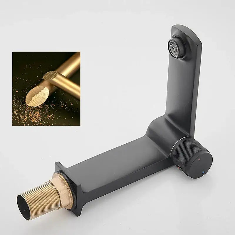 Black Gold Textured Faucet
