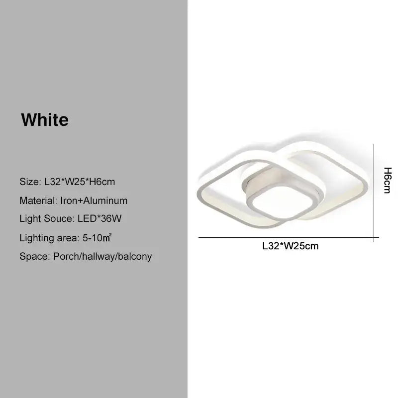 Black Gold Geometric Ceiling Light