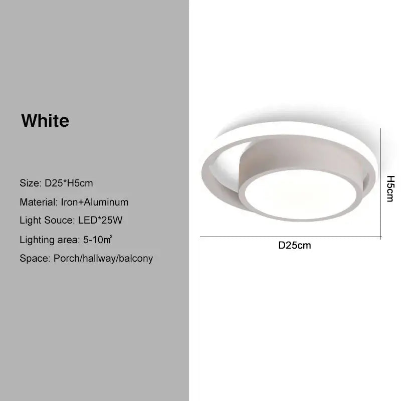 Black Gold Geometric Ceiling Light