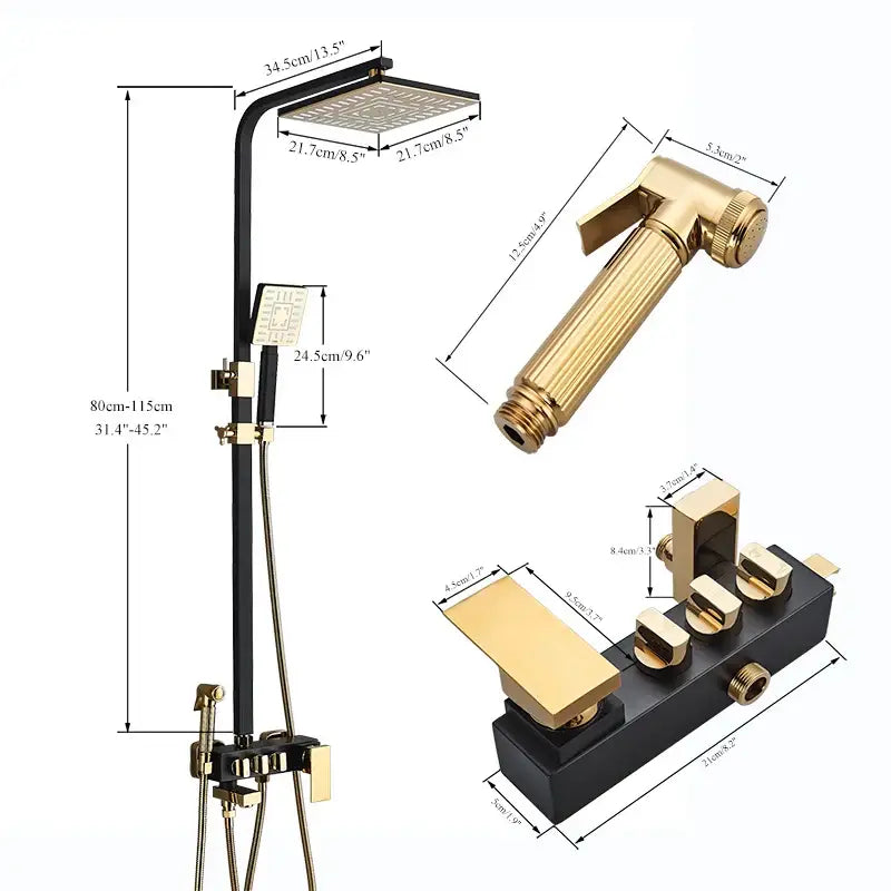 Black Gold Rainfall Mixer