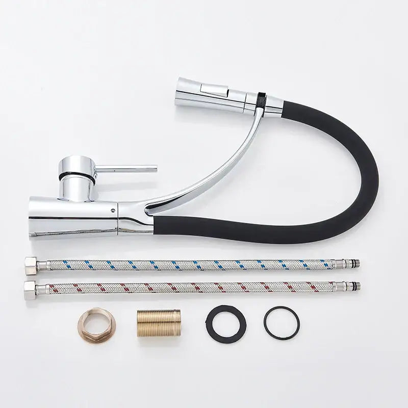 Chrome LED Pull Down Faucet