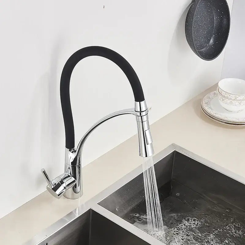 Chrome LED Pull Down Faucet
