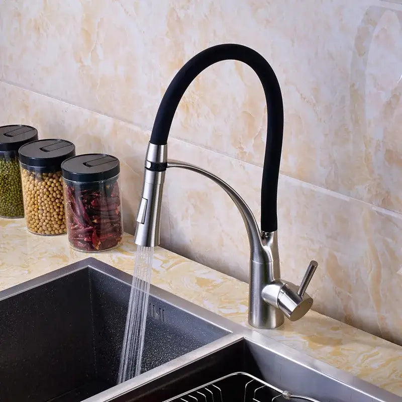Chrome Pull-Out Mixer Faucet