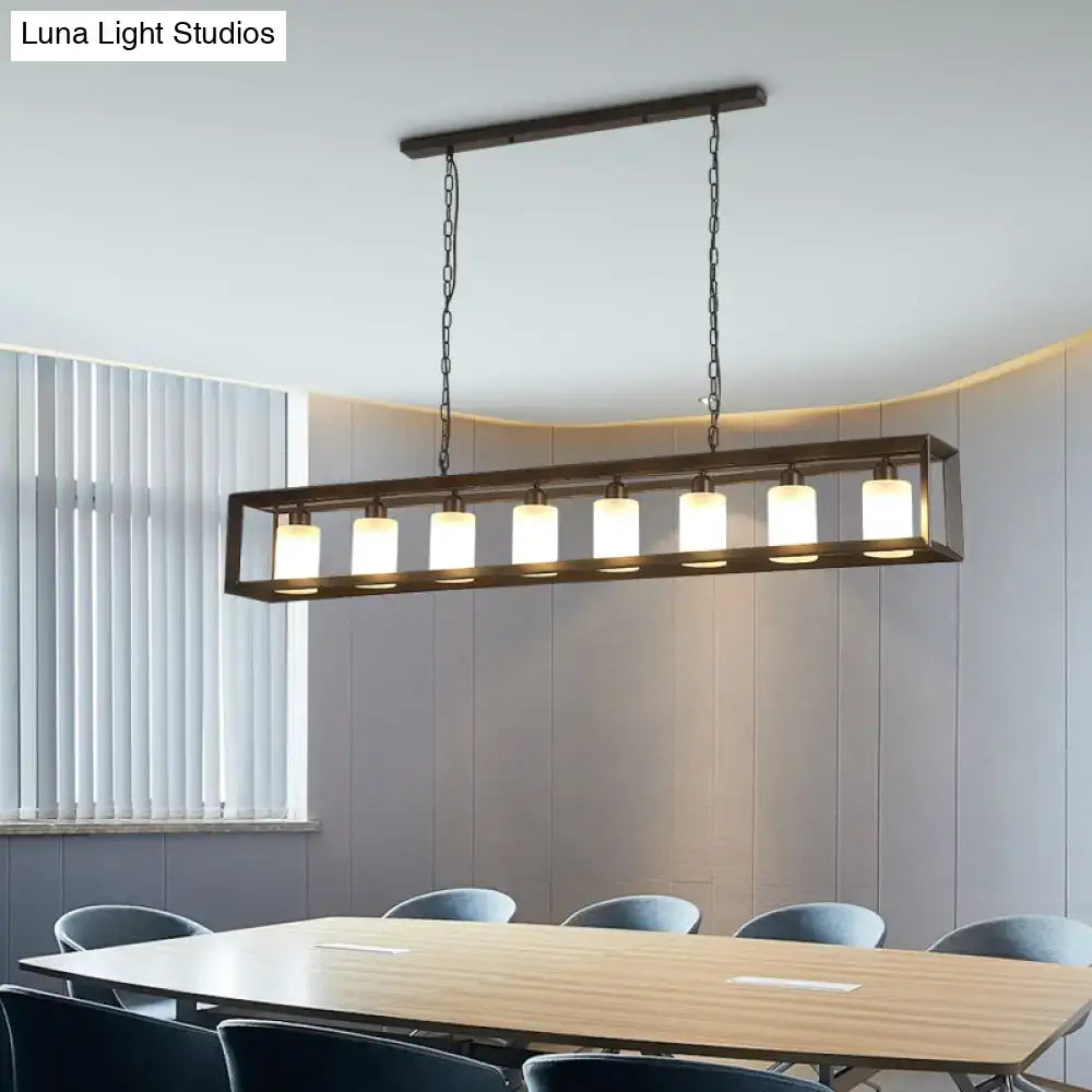 Black Rectangular Edison Pendant
