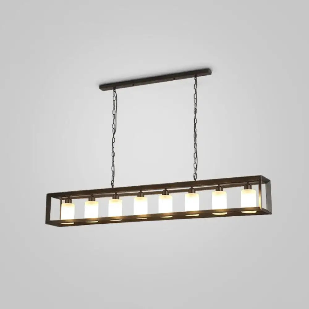 Black Rectangular Edison Pendant
