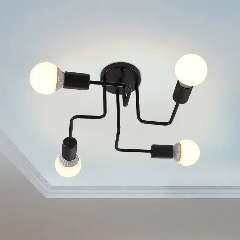 Black Iron Ceiling Light