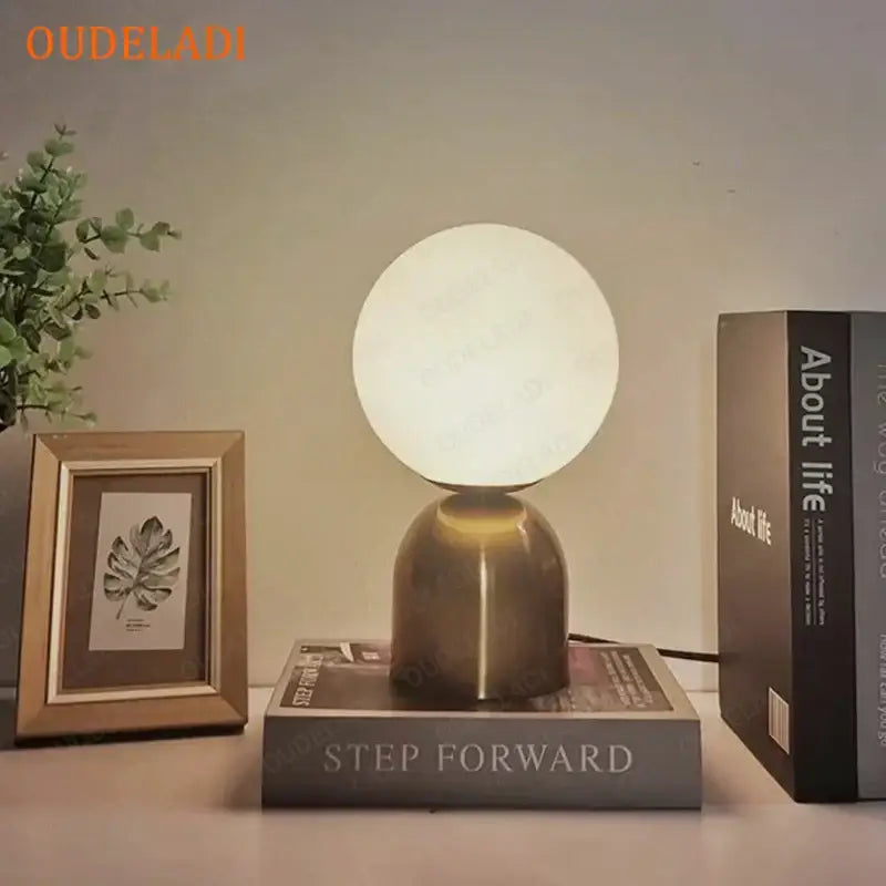 Black Iron Glass Lamp