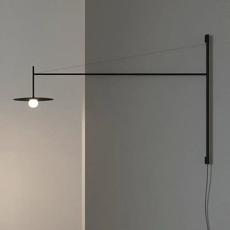 Black Iron Long Wall Lamp
