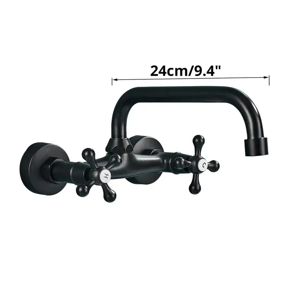 Matte Black Wall Faucet
