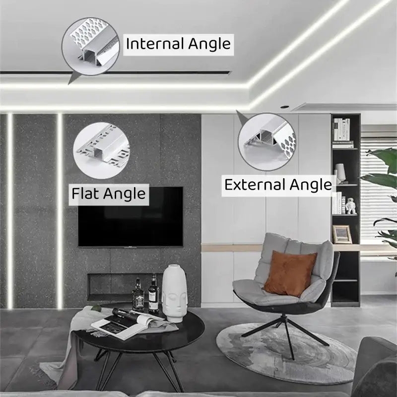 Black Silver LED Strip