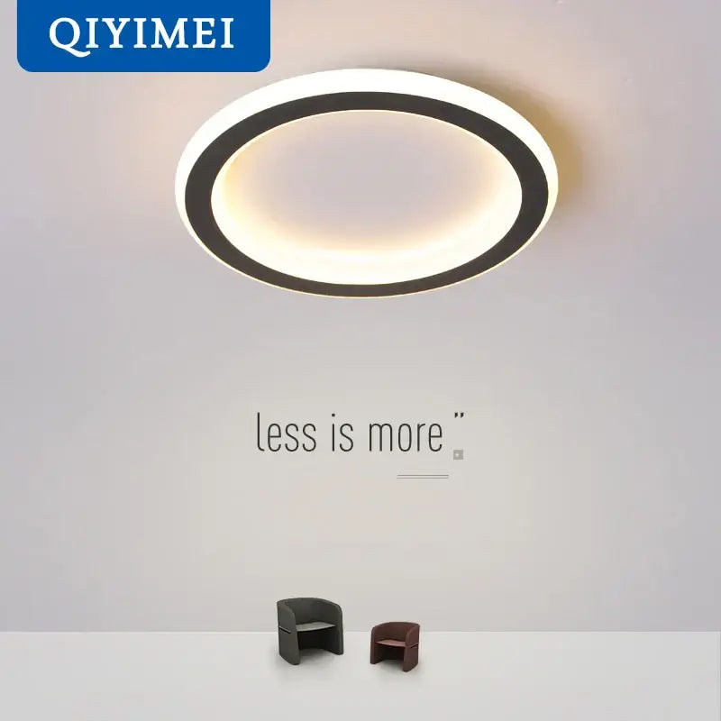 Black Round LED Ceiling Light
