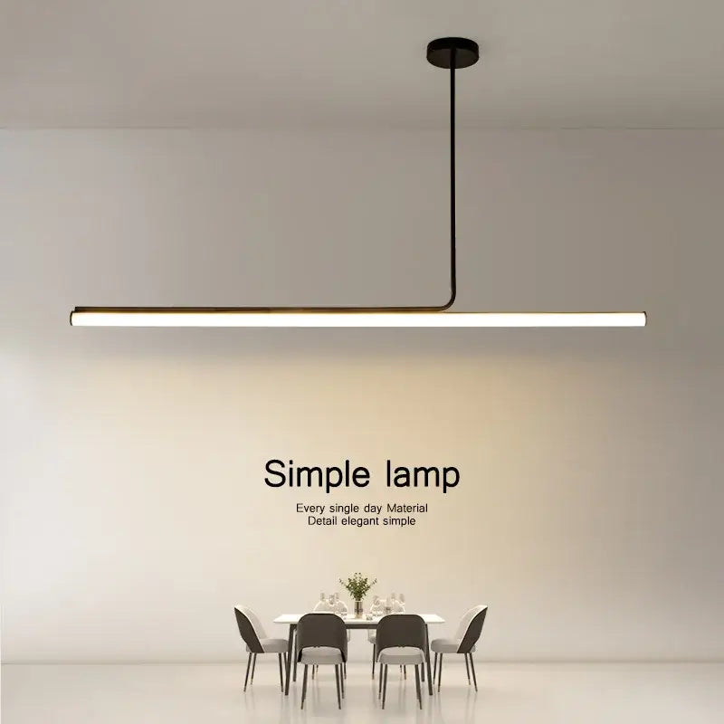 Black LED Pendant Chandelier 120cm Remote