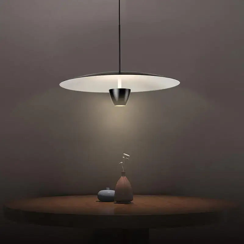 Black LED Pendant Light 55cm Restaurant